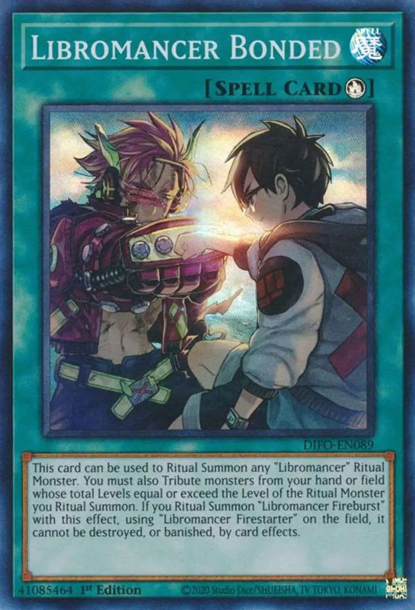 yu gi oh libromancer deck YuGiOh Trading Card Game Dimension Force Single Card Super Rare Libromancer  Bonded DIFO-EN089