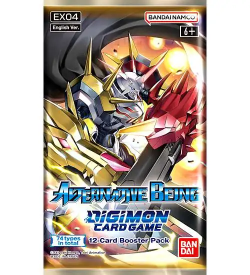 Digimon Trading Card Game Alternative Being Booster Pack EX04 [12 Cards]