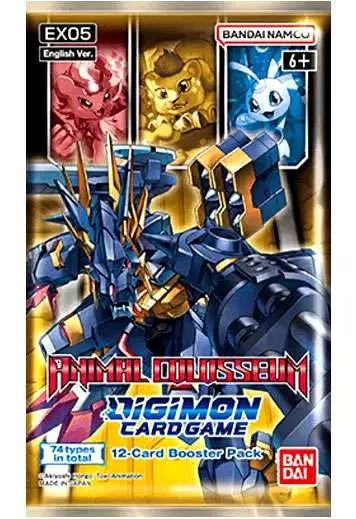 Digimon Trading Card Game Animal Colosseum Booster Pack EX05 [12 Cards]