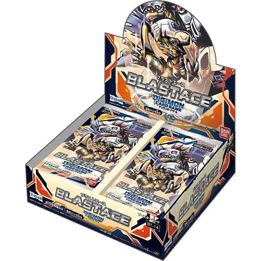 Digimon Trading Card Game Blast Ace Booster Box BT-14 JAPANESE, 24 Packs Bandai - ToyWiz Digimon Trading Card Game Blast Ace Booster Box BT-14 JAPANESE, 24 Packs Bandai - ToyWiz