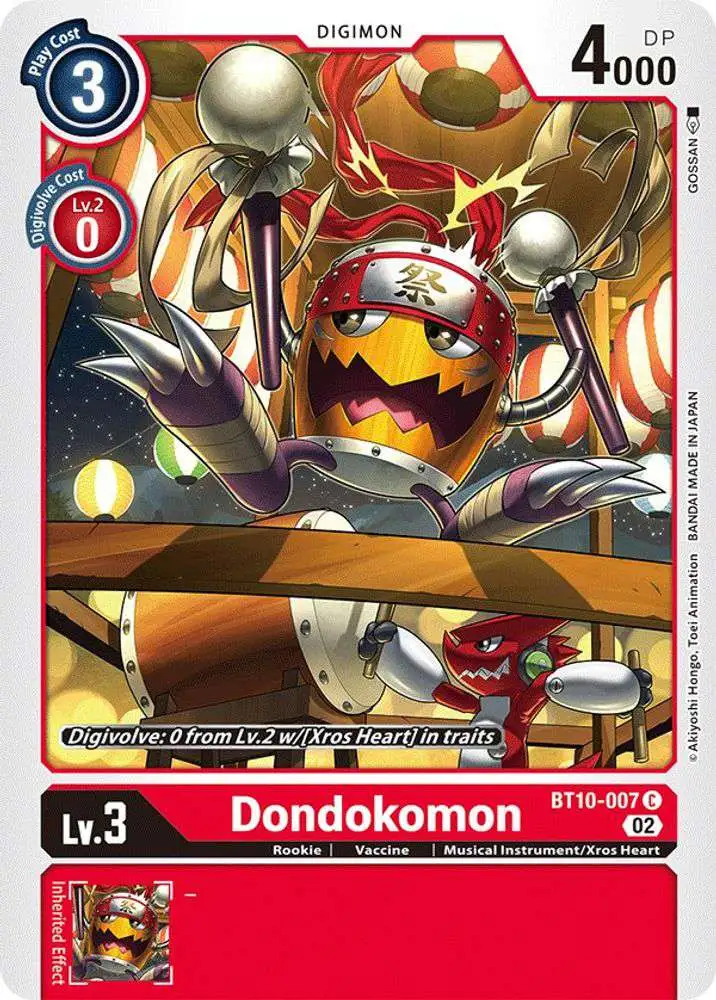 Digimon Xros Encounter Common Dondokomon BT10-007