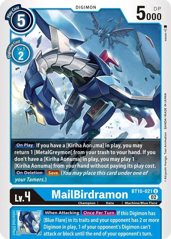 Digimon Xros Encounter Uncommon MailBirdramon BT10-021