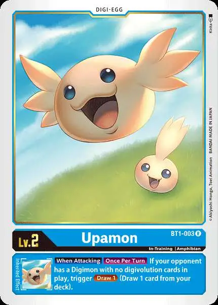 Digimon Trading Card Game Release Special Booster Rare Upamon BT1-003