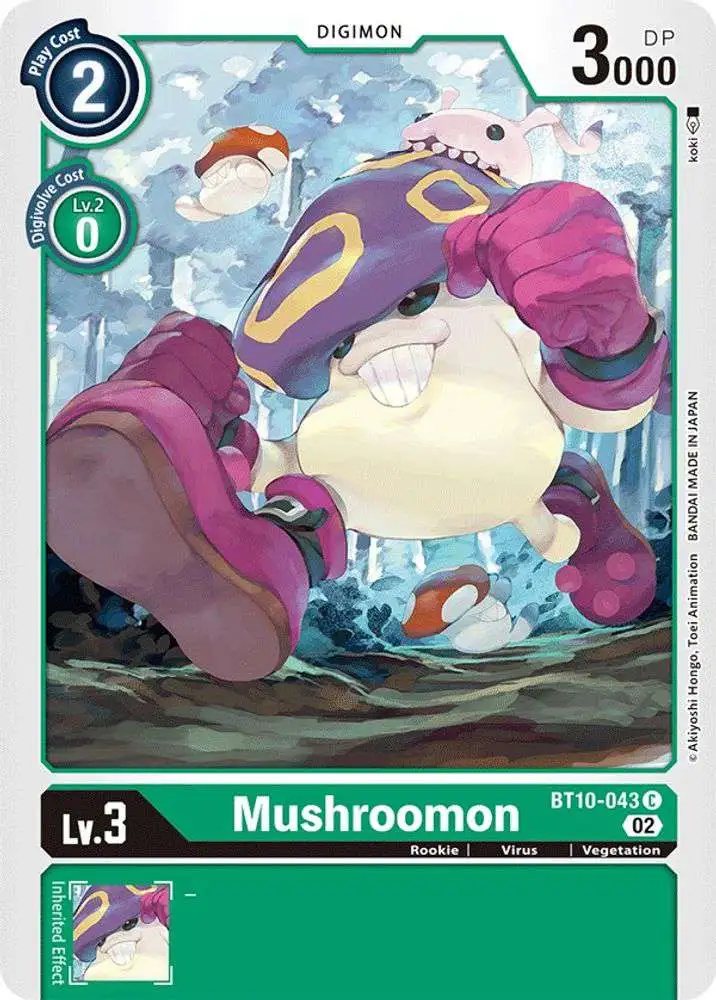 Digimon Xros Encounter Common Mushroomon BT10-043