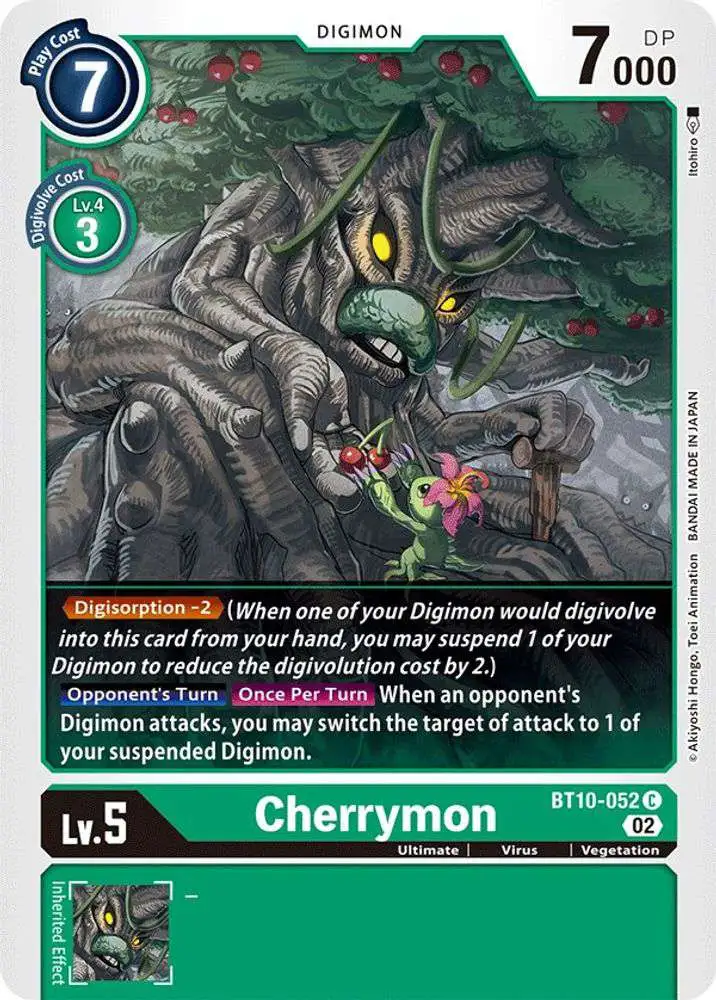 Digimon Xros Encounter Common Cherrymon BT10-052