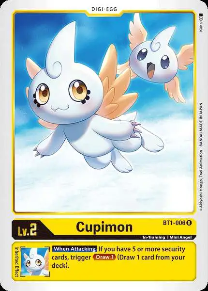 Digimon Trading Card Game Release Special Booster Rare Cupimon BT1-006