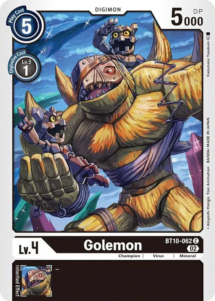 Digimon Xros Encounter Common Golemon BT10-062