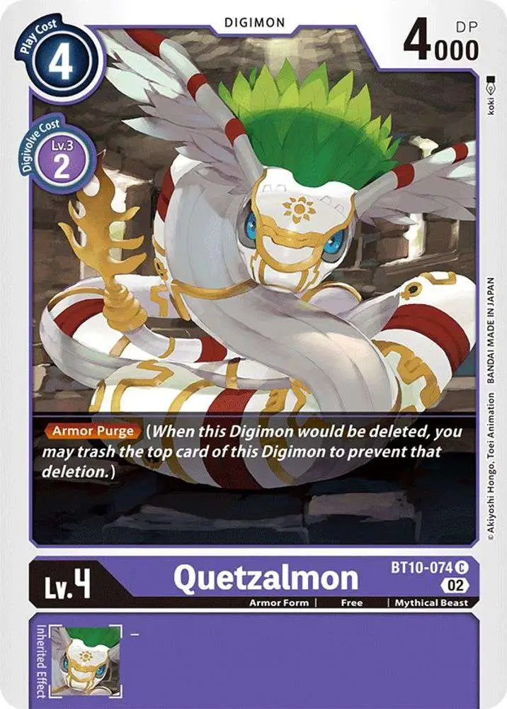 Digimon Xros Encounter Common Quetzalmon BT10-074