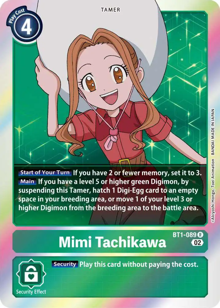 Digimon Trading Card Game Resurgence Booster Rare Mimi Tachikawa BT1-089 [Reprint]
