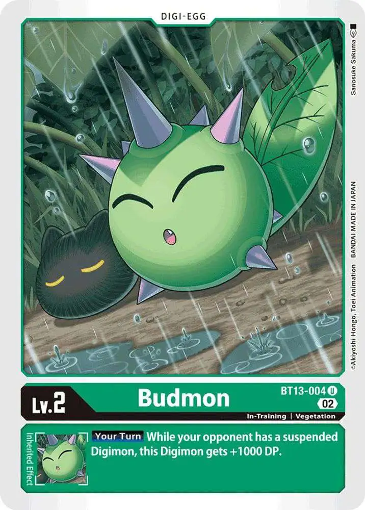Digimon Trading Card Game Versus Royal Knights Uncommon Budmon BT13-004