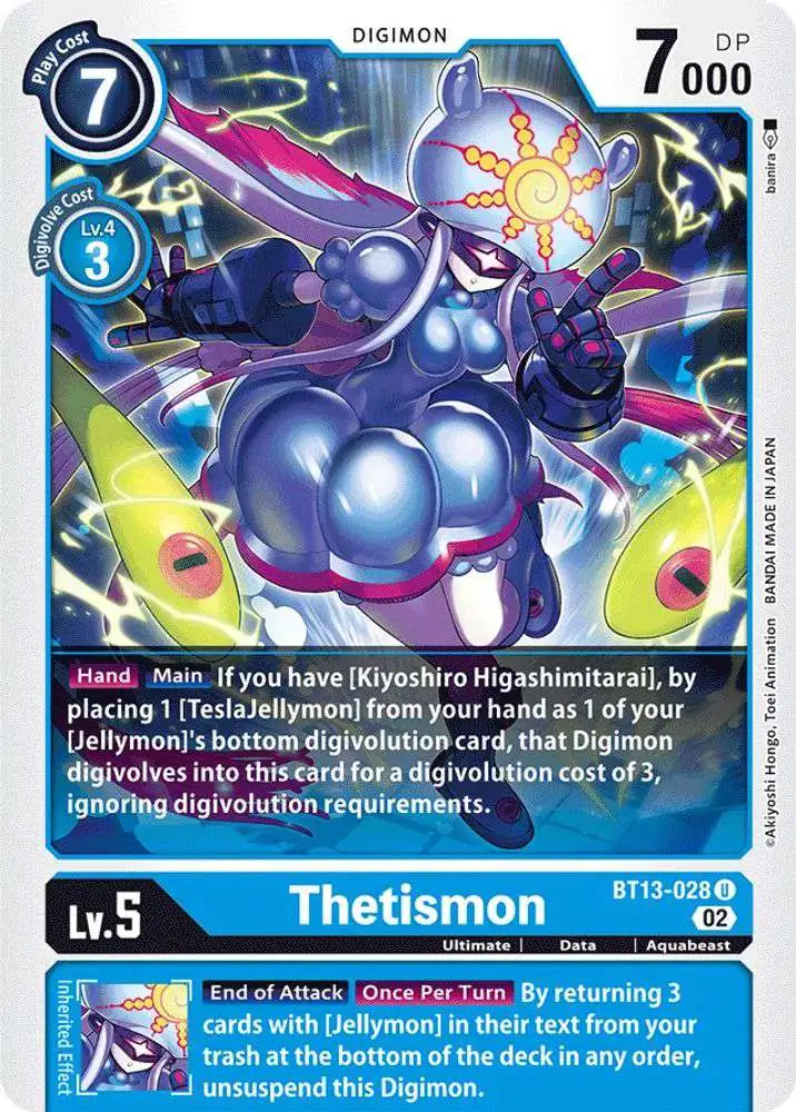 Digimon Trading Card Game Versus Royal Knights Uncommon Thetismon BT13-028