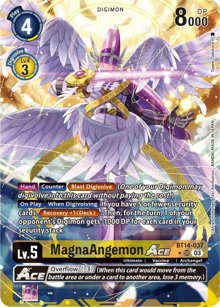 digimon ace cards MagnaAngemon [BT14-037] (English Exclusive Alternate Art) [Blast A new Digimon Seekers multimedia project are also included MetalGreymon Ace [Bt14-014] (Alternate Art
