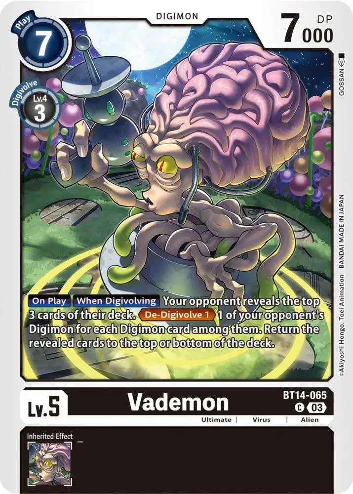 Digimon Trading Card Game Blast Ace Common Vademon BT14-065