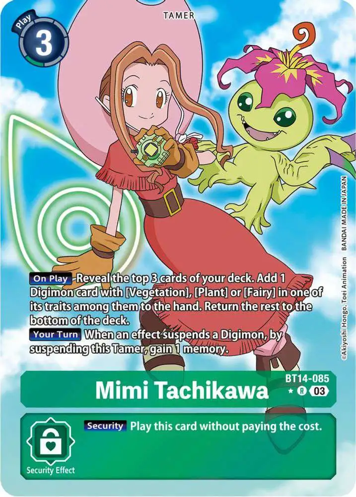 Digimon Trading Card Game Blast Ace Rare Mimi Tachikawa BT14-085 [Alternate Art]