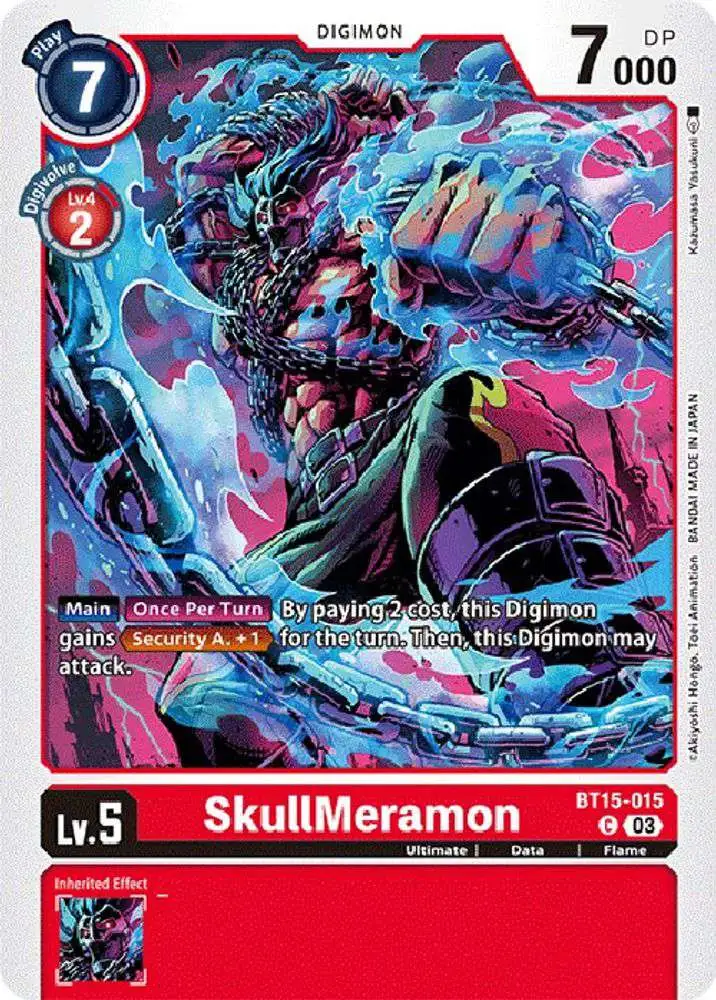 Digimon Exceed Apocalypse Common SkullMeramon BT15-015