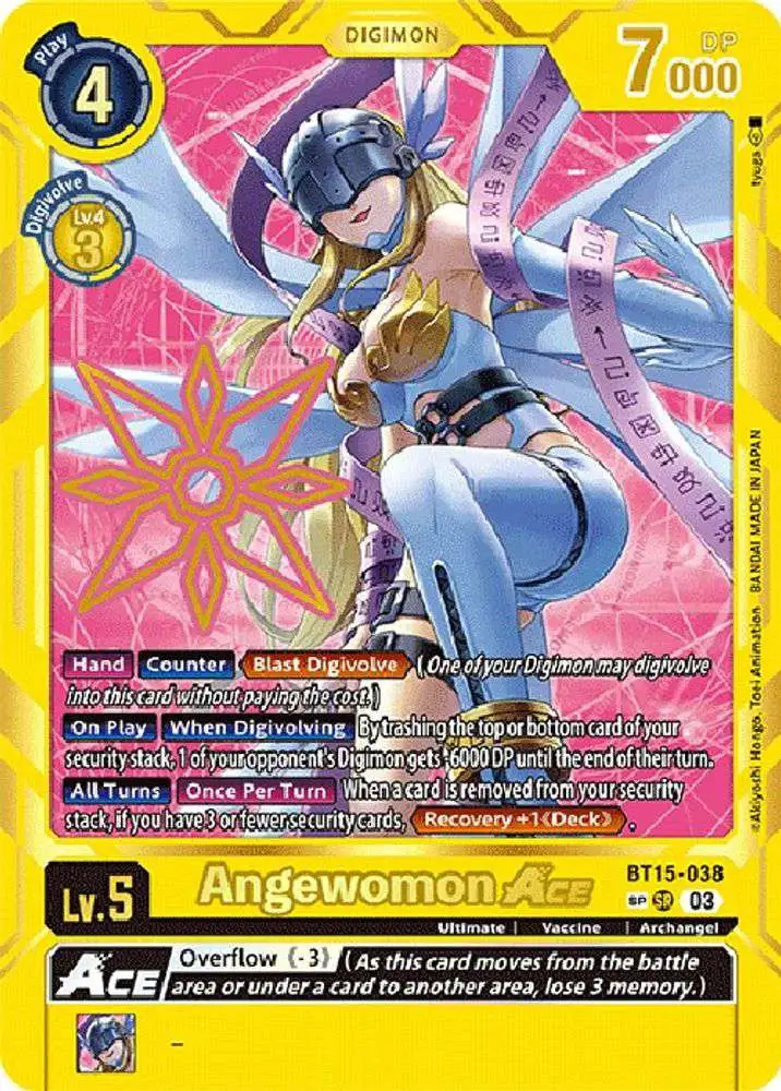 Digimon Exceed Apocalypse Single Card Special Rare Angewomon Ace