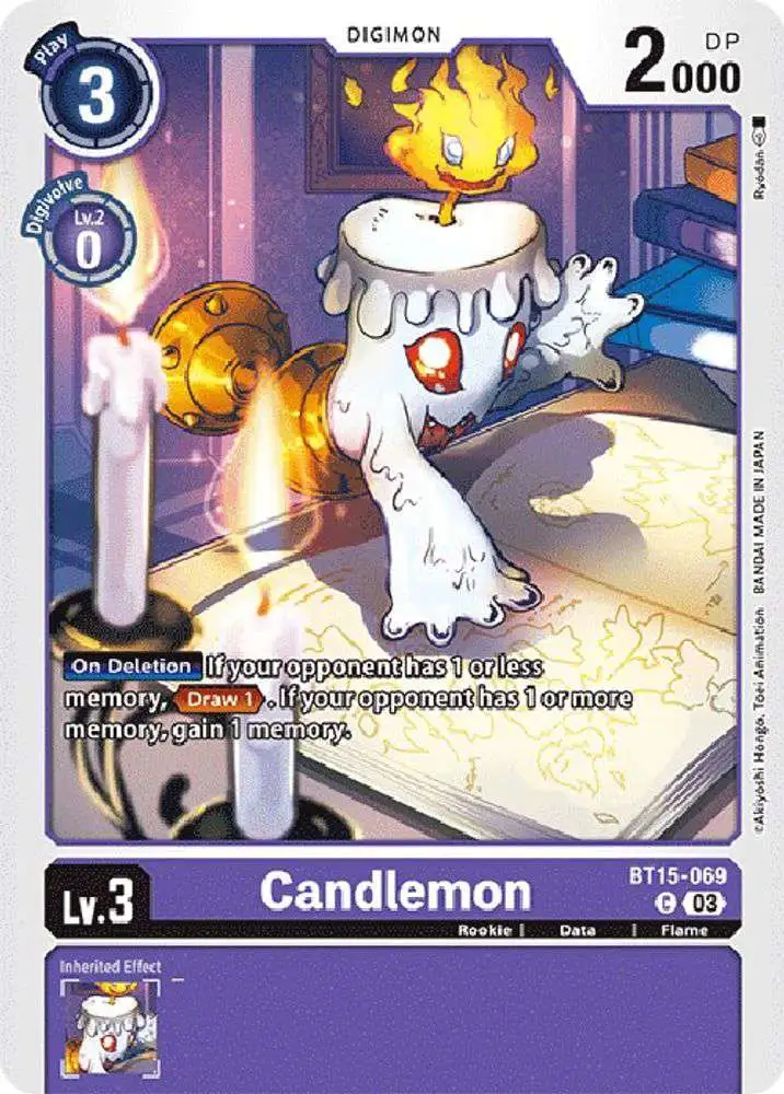 Digimon Exceed Apocalypse Common Candlemon BT15-069