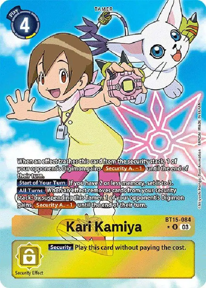 Digimon Exceed Apocalypse Single Card Rare Kari Kamiya BT15