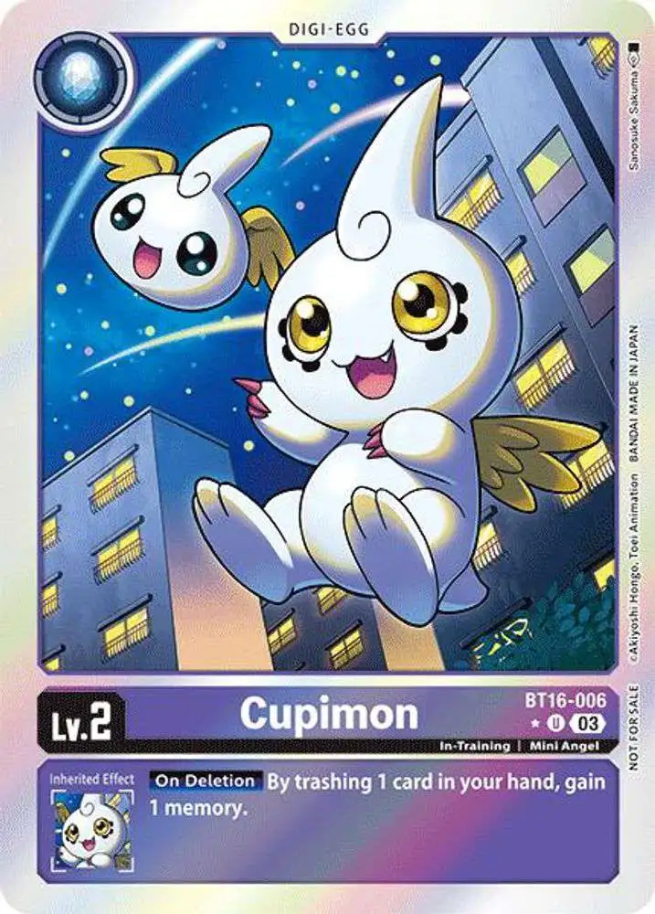 Digimon Trading Card Game Beginning Observer Uncommon Cupimon BT16-006 [Box Promotion Pack: Beginning Observer]