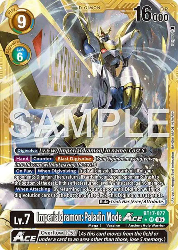 imperialdramon digimon card Imperialdramon: Dragon Mode ACE [BT20-076] [Release Special Booster Ver.2.5] Moderately Played Foil