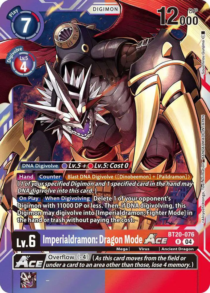 Digimon Trading Card Game Release Special Booster 2.5 Single Card Rare Imperialdramon Dragon Mode ACE BT20-076 - ToyWiz Digimon Trading Card Game Release Special Booster 2.5 Single Card Rare Imperialdramon Dragon Mode ACE BT20-076 - ToyWiz
