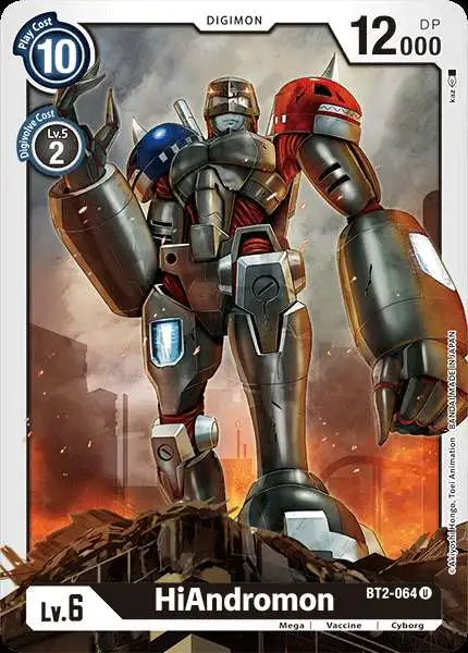 Digimon Trading Card Game Release Special Booster Uncommon HiAndromon BT2-064