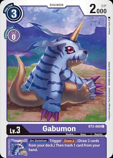 Digimon Trading Card Game Release Special Booster Common Gabumon BT2-069