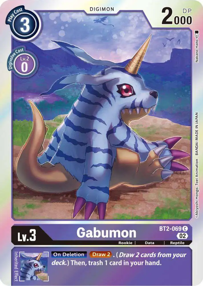 Digimon Trading Card Game Resurgence Booster Common Gabumon BT2-069 [Reprint]