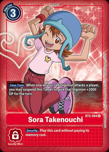 Digimon Trading Card Game Release Special Booster Rare Sora Takenouchi BT2-084 [Alternative Art]