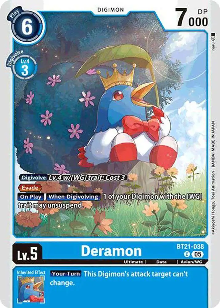 Digimon Trading Card Game World Convergence Common Deramon BT21-038