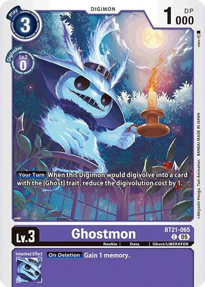 Digimon Trading Card Game World Convergence Common Ghostmon BT21-065