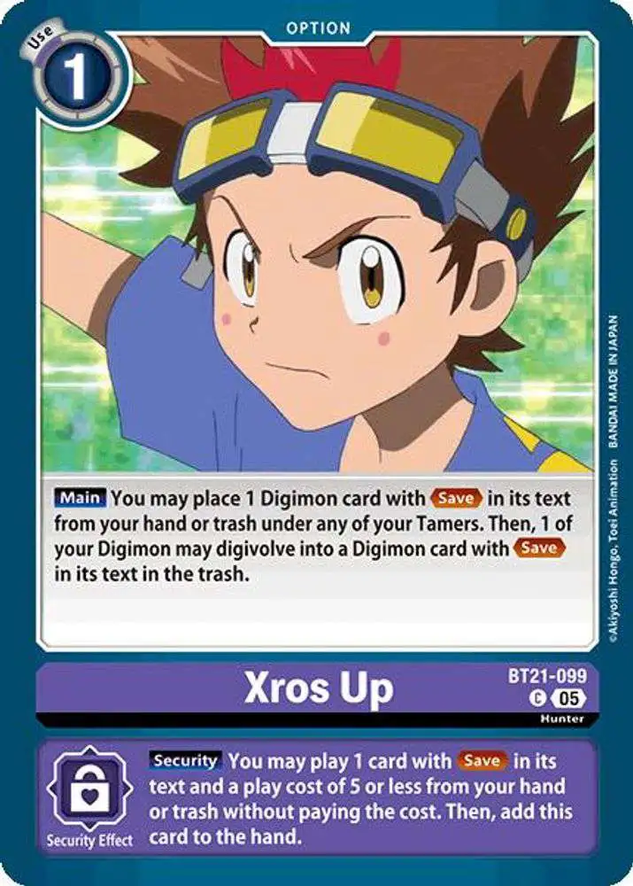 Digimon Trading Card Game World Convergence Common Xros Up BT21-099