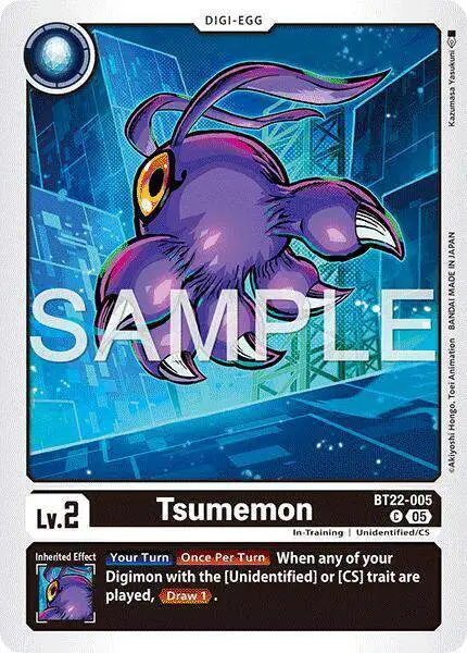 Digimon Trading Card Game Cyber Eden Common Tsumemon BT22-005