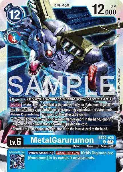 Digimon Trading Card Game Cyber Eden Single Card Rare BT22