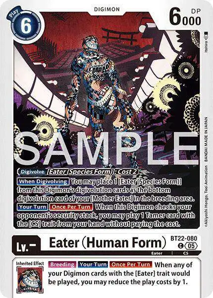 Digimon Trading Card Game Cyber Eden Single Card Common Eater BT22-080 Human Form - ToyWiz Digimon Trading Card Game Cyber Eden Single Card Common Eater BT22-080 Human Form - ToyWiz