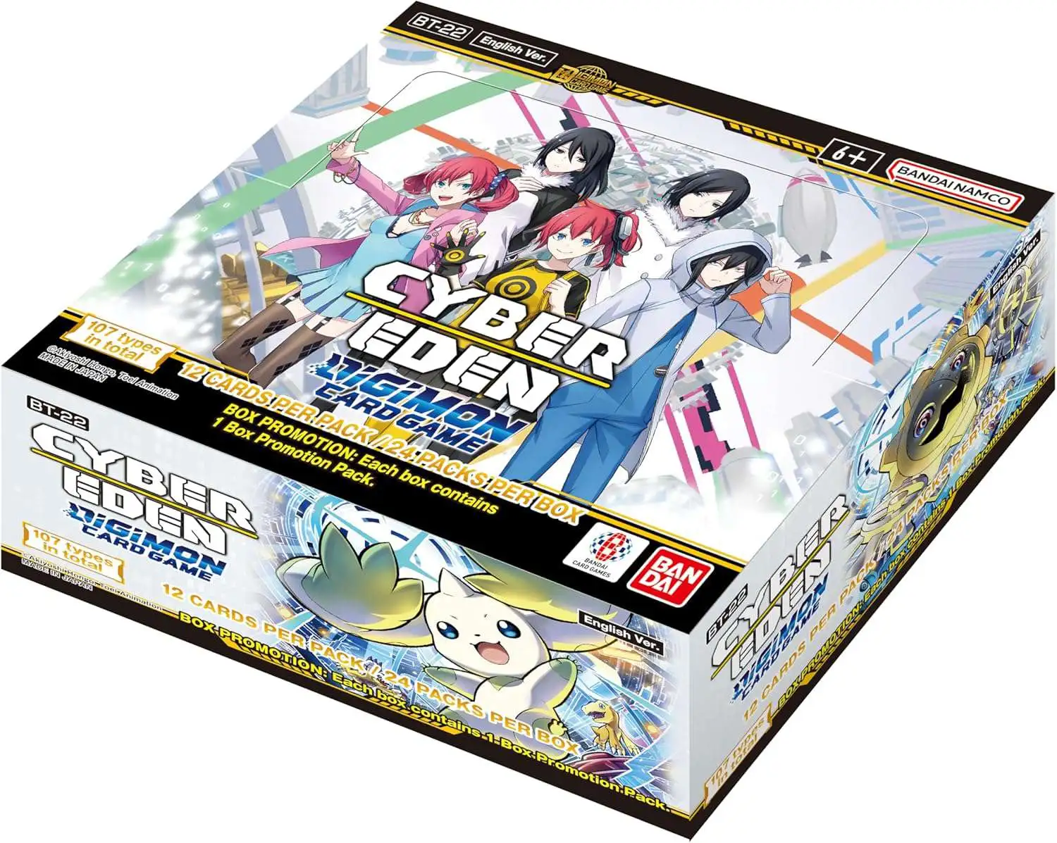 Digimon Card Game Cyber Eden Booster Box BT22 [24 Packs]