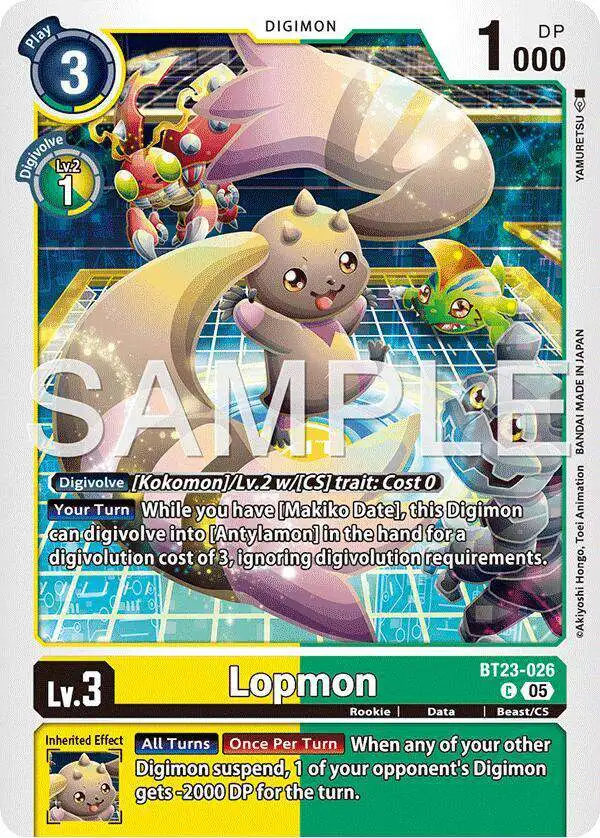 Digimon Trading Card Game Hackers Slumber Single Card Common