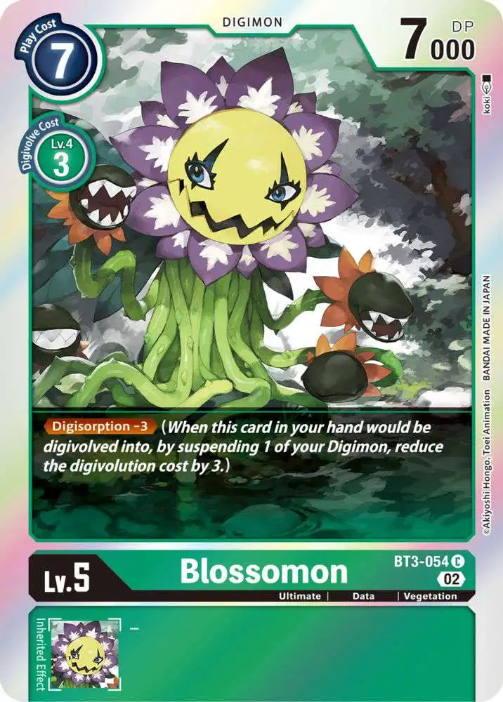 Digimon Trading Card Game Resurgence Booster Common Blossomon BT3-054 [Reprint]