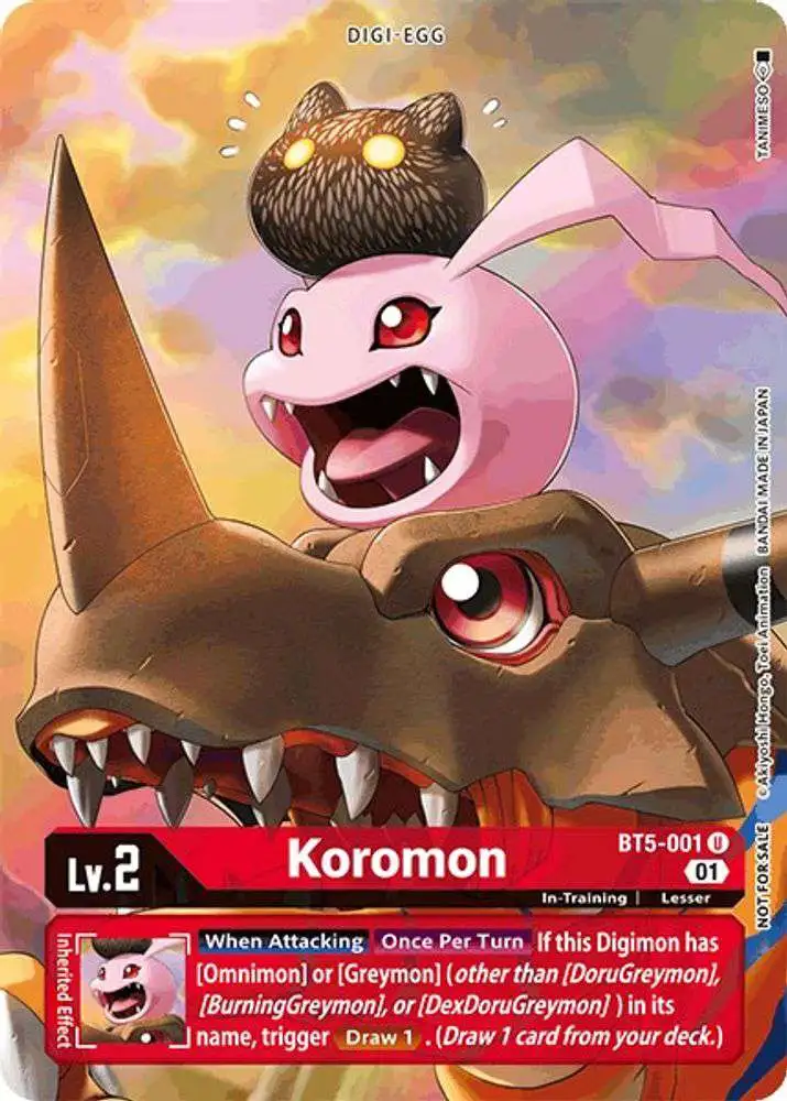 Digimon Trading Card Game Battle of Omni Single Card Promo Koromon BT5-001 Premier TO Event June 2021 - ToyWiz Digimon Trading Card Game Battle of Omni Single Card Promo Koromon BT5-001 Premier TO Event June 2021 - ToyWiz