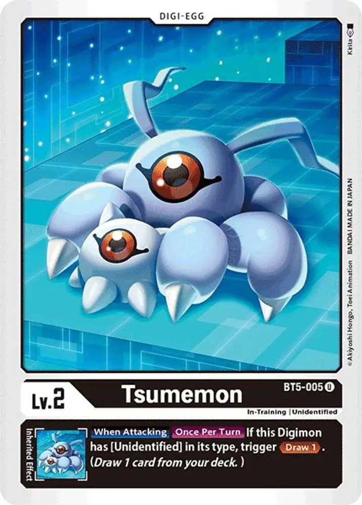 Digimon Trading Card Game Battle of Omni Uncommon Tsumemon BT5-005