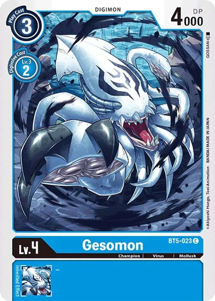 Digimon Trading Card Game Battle of Omni Common Gesomon BT5-023
