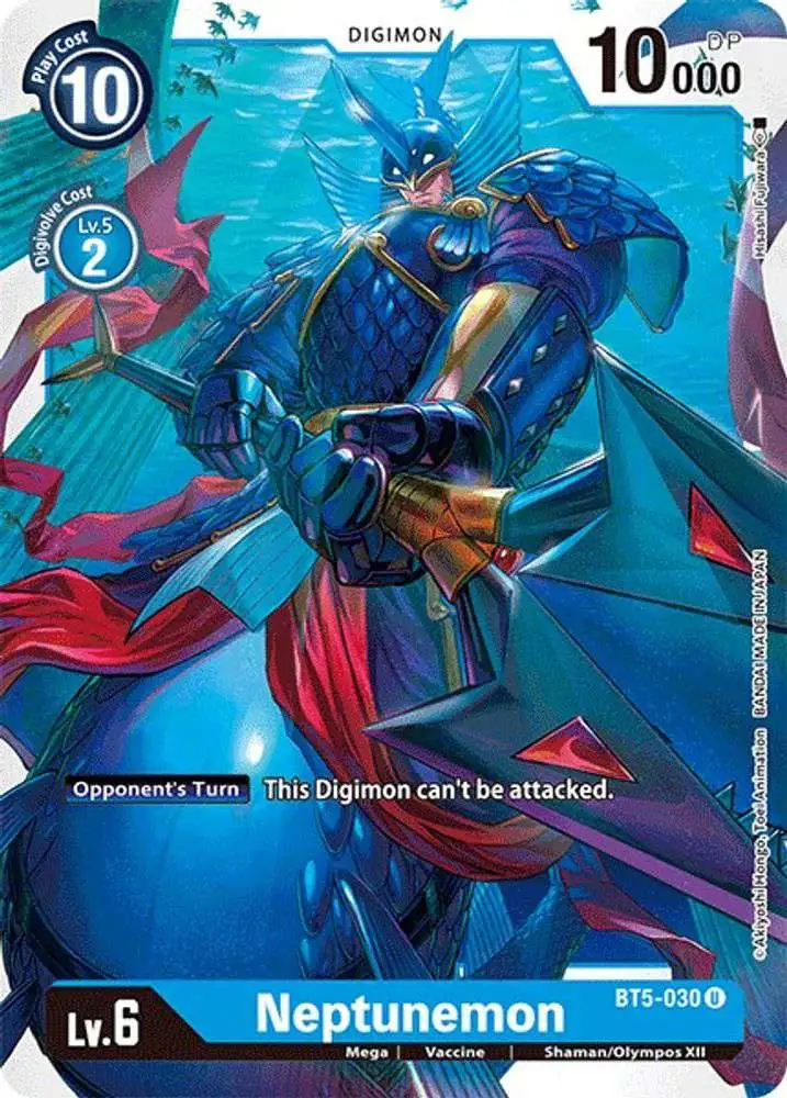 Digimon Trading Card Game Battle of Omni Uncommon Neptunemon BT5-030