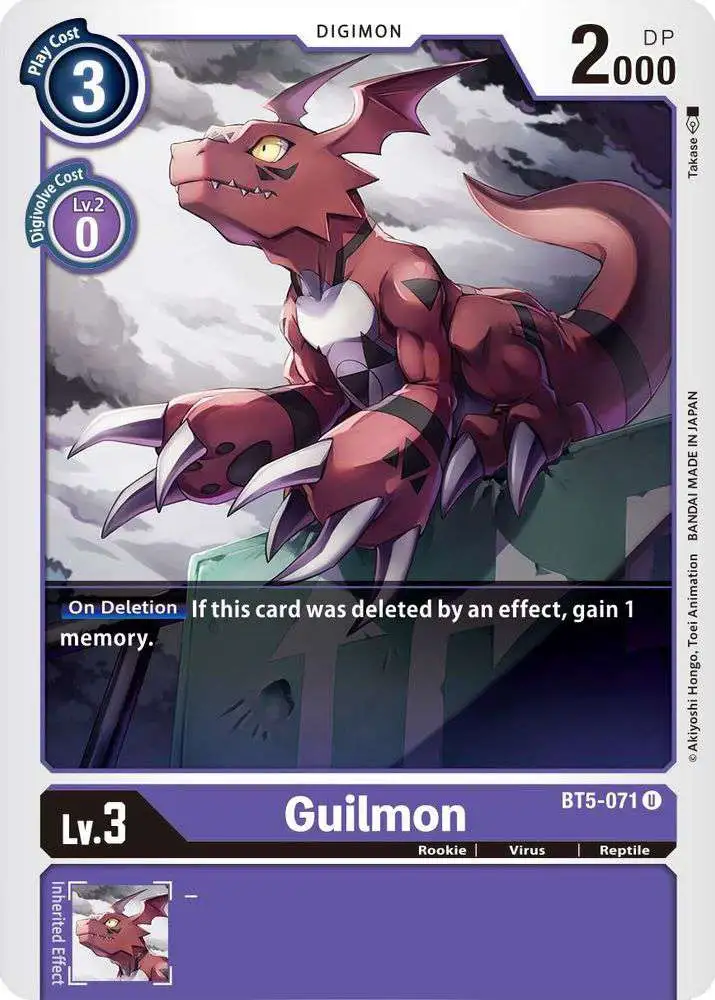 Digimon Trading Card Game Battle of Omni Uncommon Guilmon BT5-071