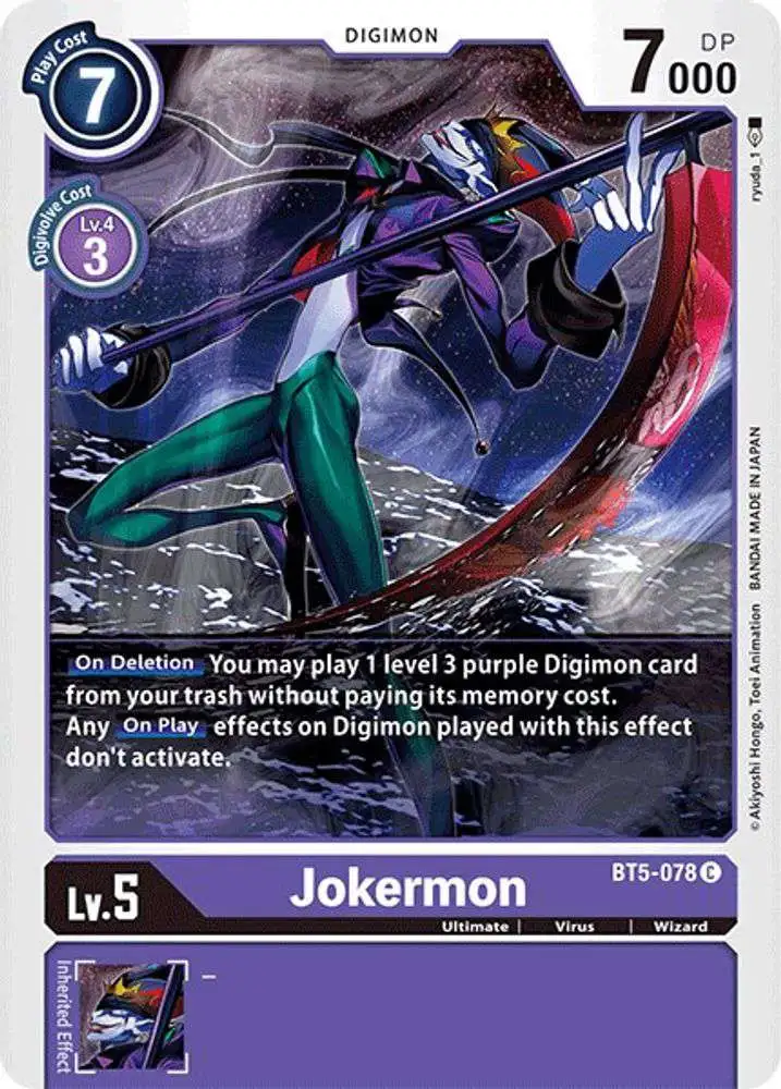 Digimon Trading Card Game Battle of Omni Common Jokermon BT5-078