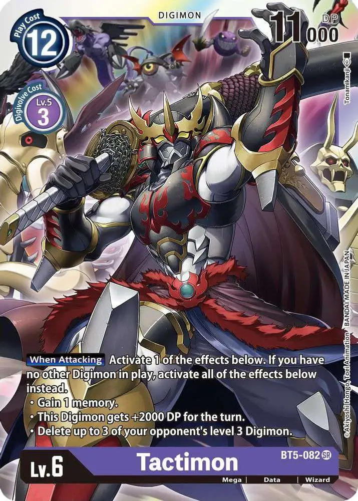 Digimon Trading Card Game Battle of Omni Super Rare Tactimon BT5-082