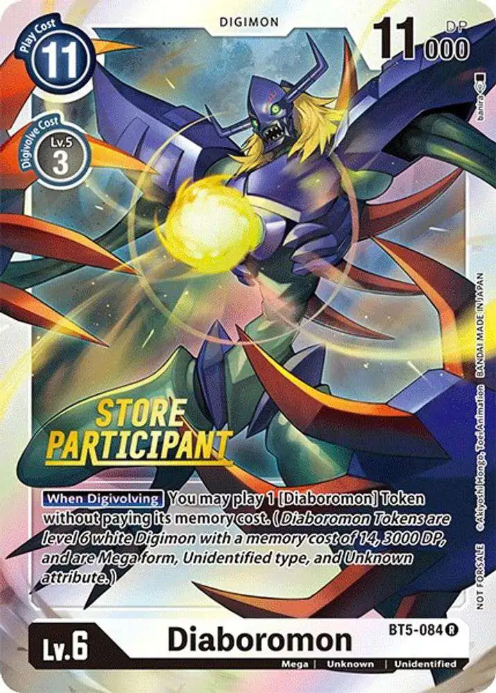digimon card game diaboromon (Regular Art) Description coming soon... Diaboromon EX6-043 Limited Set Foil