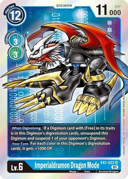 Digimon Trading Card Game Classic Collection Super Rare Imperialdramon Dragon Mode EX1-022