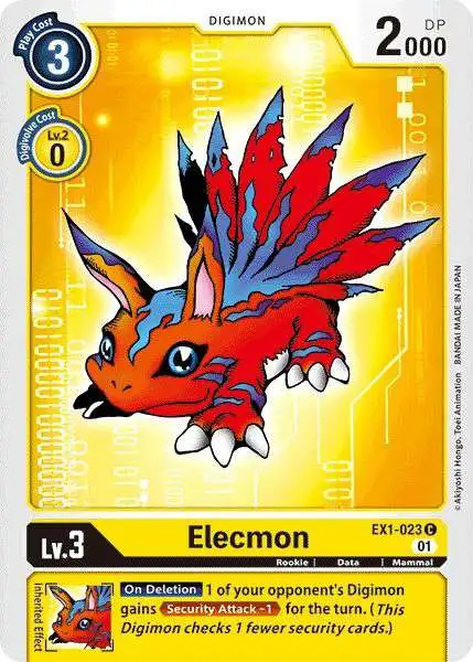 Digimon Trading Card Game Classic Collection Common Elecmon EX1-023