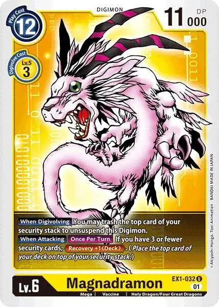 Digimon Trading Card Game Classic Collection Uncommon Magnadramon EX1-032