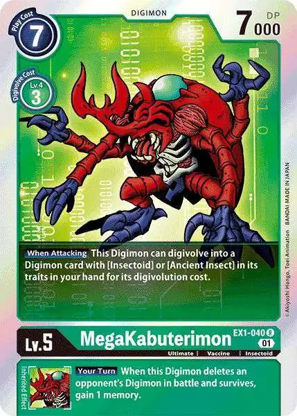 Digimon Trading Card Game Classic Collection Rare MegaKabuterimon EX1-040